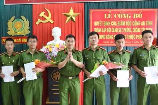 Thành lập Đội Cảnh sát phòng, chống tội phạm sử dụng công nghệ cao
