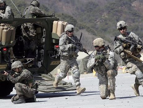 Quân Mỹ tại Hàn Quốc tập trận chống vũ khí hủy diệt hàng loạt của Triều Tiên