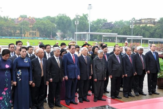Lãnh đạo Đảng, Nhà nước vào Lăng viếng Chủ tịch Hồ Chí Minh