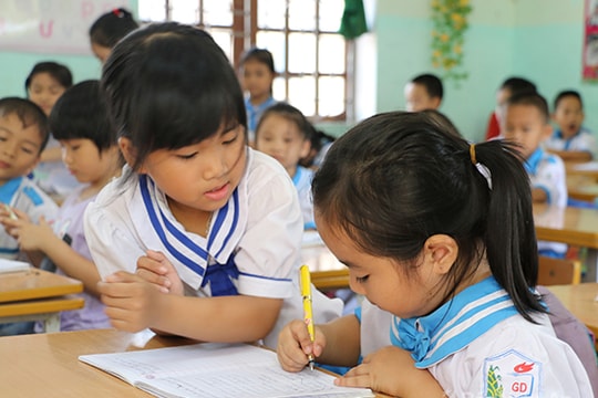 Học sinh lớp 5 viết tâm thư về đề thi cuối kỳ ở thành phố Vinh