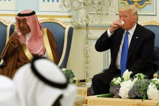Tổng thống Mỹ được tiếp đón chưa từng có tiền lệ tại Saudi Arabia