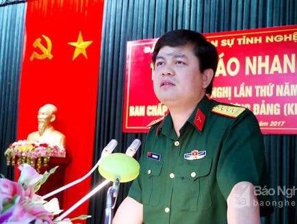 Đảng ủy Quân sự tỉnh thông báo nhanh kết quả Hội nghị Trung ương 5