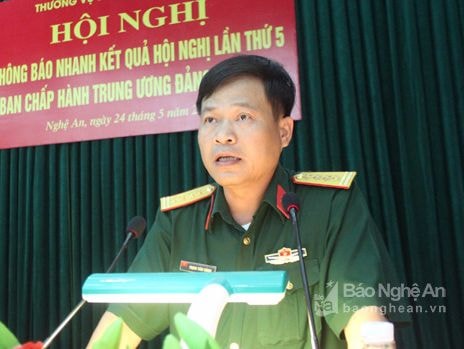 Đảng ủy Sư đoàn 324 thông báo nhanh kết quả Hội nghị Trung ương 5