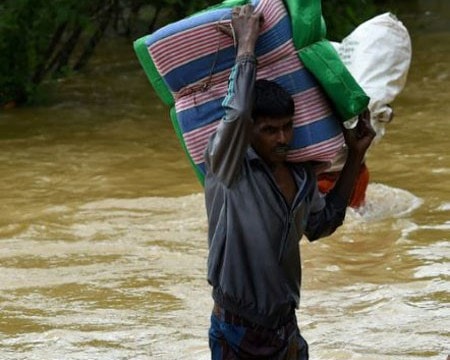 Thảm họa lũ lụt tại Sri Lanka: 91 người chết, 110 người mất tích