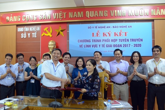 Phối hợp tuyên truyền về lĩnh vực y tế trên Báo Nghệ An
