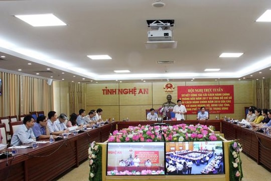 Chỉ số cải cách hành chính của Nghệ An xếp thứ 38/63 tỉnh, thành