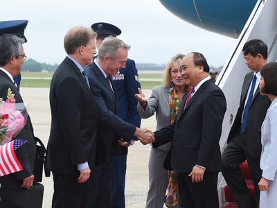 Hình ảnh lễ đón Thủ tướng tại Thủ đô Washington, Hoa Kỳ