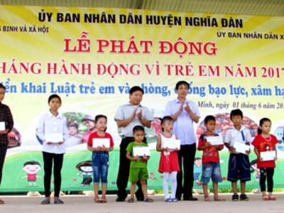 Các địa phương phát động Tháng hành động Vì trẻ em