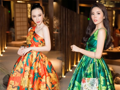Angela Phương Trinh, Kỳ Duyên diện váy họa tiết lạ