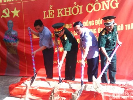 Sư đoàn 324 khởi công xây dựng Nhà đồng đội