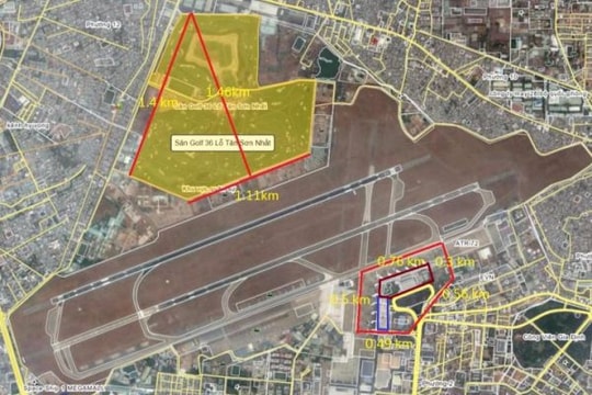 Bộ GTVT báo cáo phương án mở đường băng sân bay Tân Sơn Nhất về phía sân golf