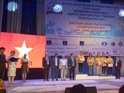 VĐV Nghệ An vô địch Giải cờ vua trẻ Đông Nam Á