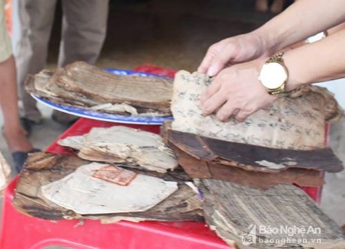 Nghệ An: Phát hiện số lượng lớn các văn tự Hán Nôm quý hiếm