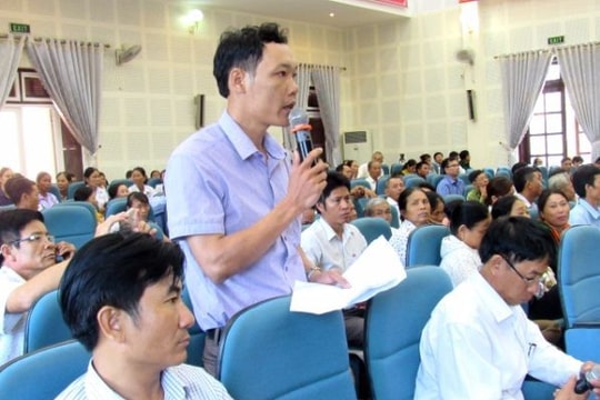 Lãnh đạo huyện Diễn Châu đối thoại với cán bộ, hội viên Hội Nông dân