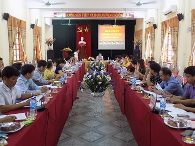 Giao ban công tác tuyên giáo 6 tháng đầu năm cụm đường 48