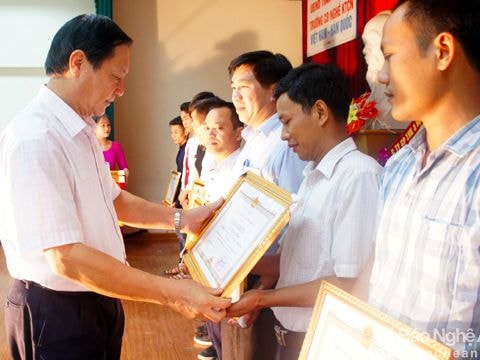 Trao giải cuộc thi tay nghề tỉnh Nghệ An