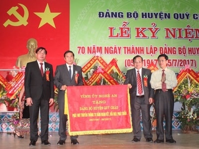 Lễ Kỷ niệm 70 năm Ngày thành lập Đảng bộ huyện Quỳ Châu