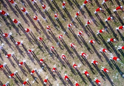 Những hình ảnh ấn tượng của Đại hội thể dục thể thao làng Đỏ