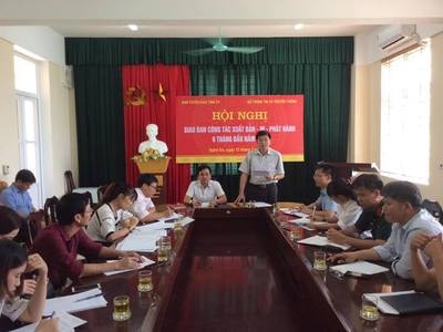 Giao ban công tác xuất bản - in - phát hành 6 tháng đầu năm 2017