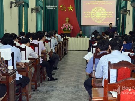 Đảng ủy khối CCQ tỉnh: Kiểm tra dấu hiệu vi phạm của 3 đảng viên và 1 tổ chức đảng