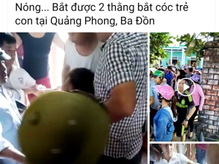 Xử phạt các facebook tung tin sai sự thật về chuyện bắt cóc trẻ em