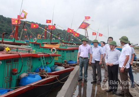 100% tàu thuyền Nghệ An đã về nơi tránh trú bão an toàn