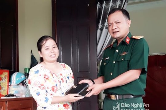 Thượng úy quân đội lên Facebook tìm người để trả lại tài sản