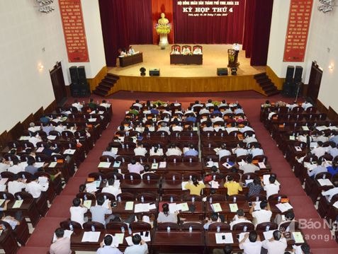 Khai mạc kỳ họp thứ 4, HĐND TP.Vinh khóa XXI