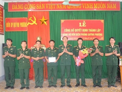 Thành lập Đảng bộ Đồn Biên phòng Quỳnh Phương
