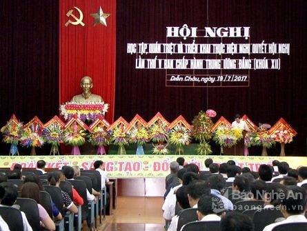 Đảng bộ Diễn Châu quán triệt Nghị quyết Trung ương 5 (khóa XII)