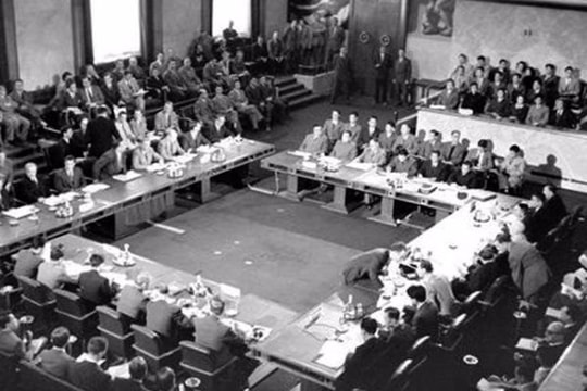 Những hình ảnh về Lễ ký hiệp định Giơnevơ cách đây 63 năm