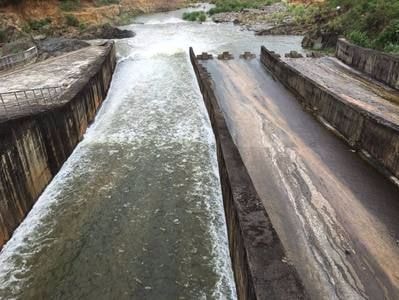Vận hành xả cửa tràn hồ Vực Mấu trước bão số 4