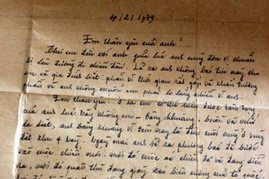 Dấu ấn lịch sử qua những lá thư thời chiến