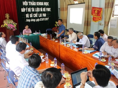 Hội thảo góp ý kiến vào bộ tài liệu và bộ Font, bộ gõ chữ Thái Lai Pao