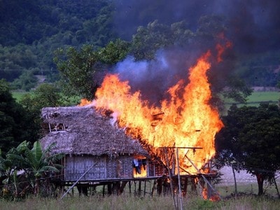 Con Cuông: Hỏa hoạn thiêu rụi một lán trại sản xuất