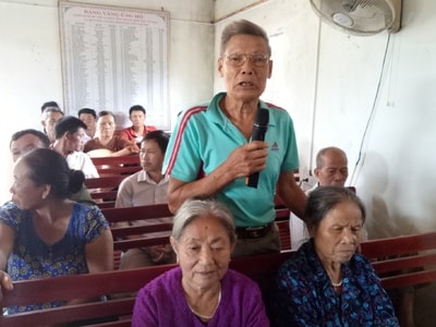 Công an thị xã Thái Hòa lắng nghe ý kiến nhân dân