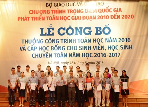7 nhà toán học Nghệ An được Bộ GD&ĐT vinh danh
