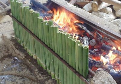 Dẻo thơm nếp lam Khe Kèm