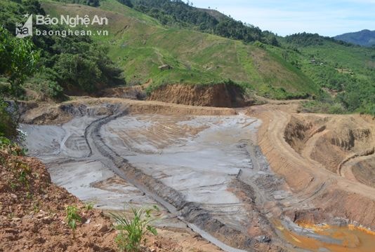 Cận cảnh mỏ thiếc Suối Bắc sau 5 tháng vỡ đập chứa bùn thải