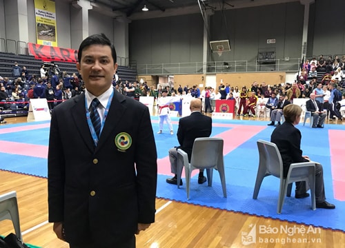 Chủ tịch Hiệp hội Karate Nghệ An làm trọng tài tại SEA Games 29