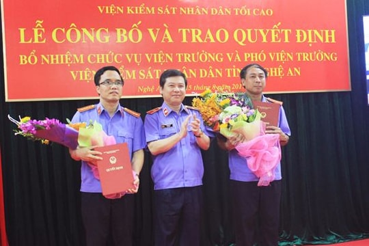 Nghệ An có tân Viện trưởng Viện kiểm sát nhân dân tỉnh