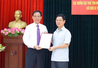 Cục trưởng Cục Thuế tỉnh được điều động giữ chức vụ Bí thư Thị ủy Thái Hòa