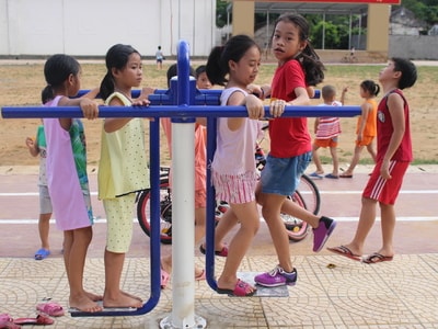 Khu 'liên hợp' thể thao miễn phí hiếm có ở huyện miền núi