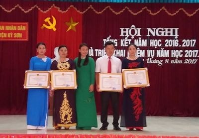 Kỳ Sơn: Năm học 2016-2017 tỷ lệ học sinh đạt yêu cầu trên 90% ở các cấp học