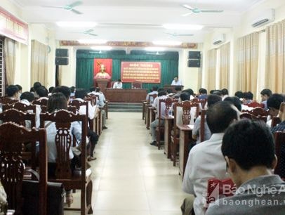 Thị xã Hoàng Mai quán triệt Nghị quyết Trung ương 5 (khóa XII)