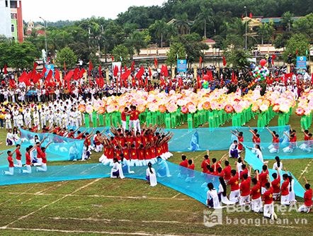 Khai mạc Đại hội Thể dục thể thao lần thứ VIII huyện Thanh Chương