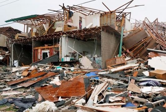 Tan hoang sau siêu bão Harvey ở  Mỹ