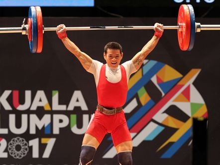 Thạch Kim Tuấn đoạt HC vàng cử tạ SEA Games