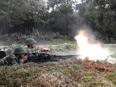 Diễn tập chiến thuật bắn đạn thật cấp đại đội bộ binh