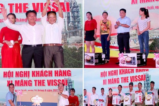 550 doanh nghiệp dự hội nghị khách hàng tại Trạm nghiền xi măng Nghi Thiết